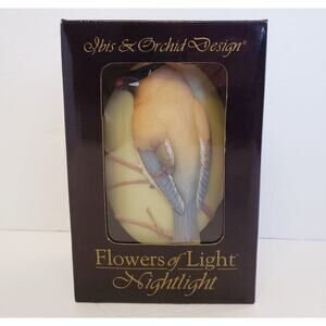 Cedar Waxwing Bird By Flowers of Light Nightlights by Ibis & Orchid Design 50206